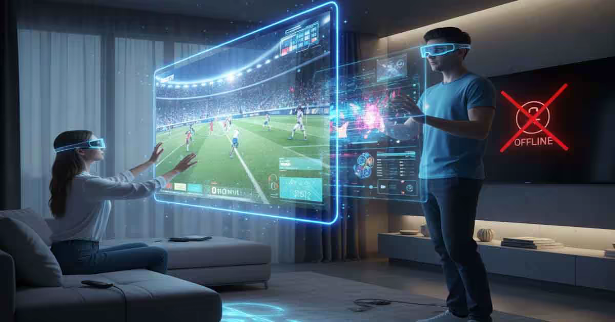 O Óculos que Substitui a TV: Por que as gigantes querem que você jogue sua Smart TV fora