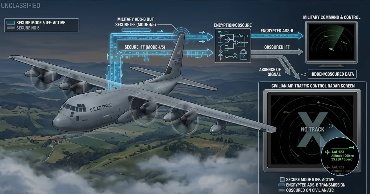 Por Que o C-130T Não Aparece no Flightradar24? Entenda o ADS-B Militar e Voos Baixos