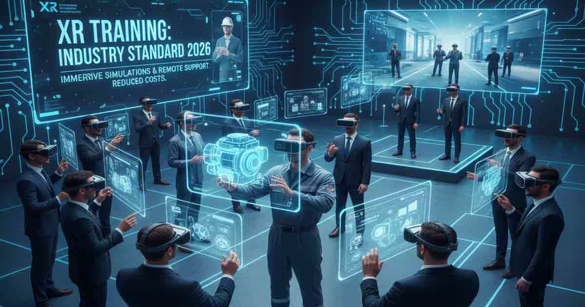 XR vira ferramenta padrão de treinamento corporativo em 2026